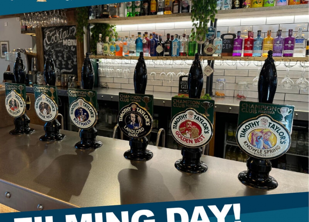 Filming at Taylor’s on the Green for Timothy Taylor’s Brewery
