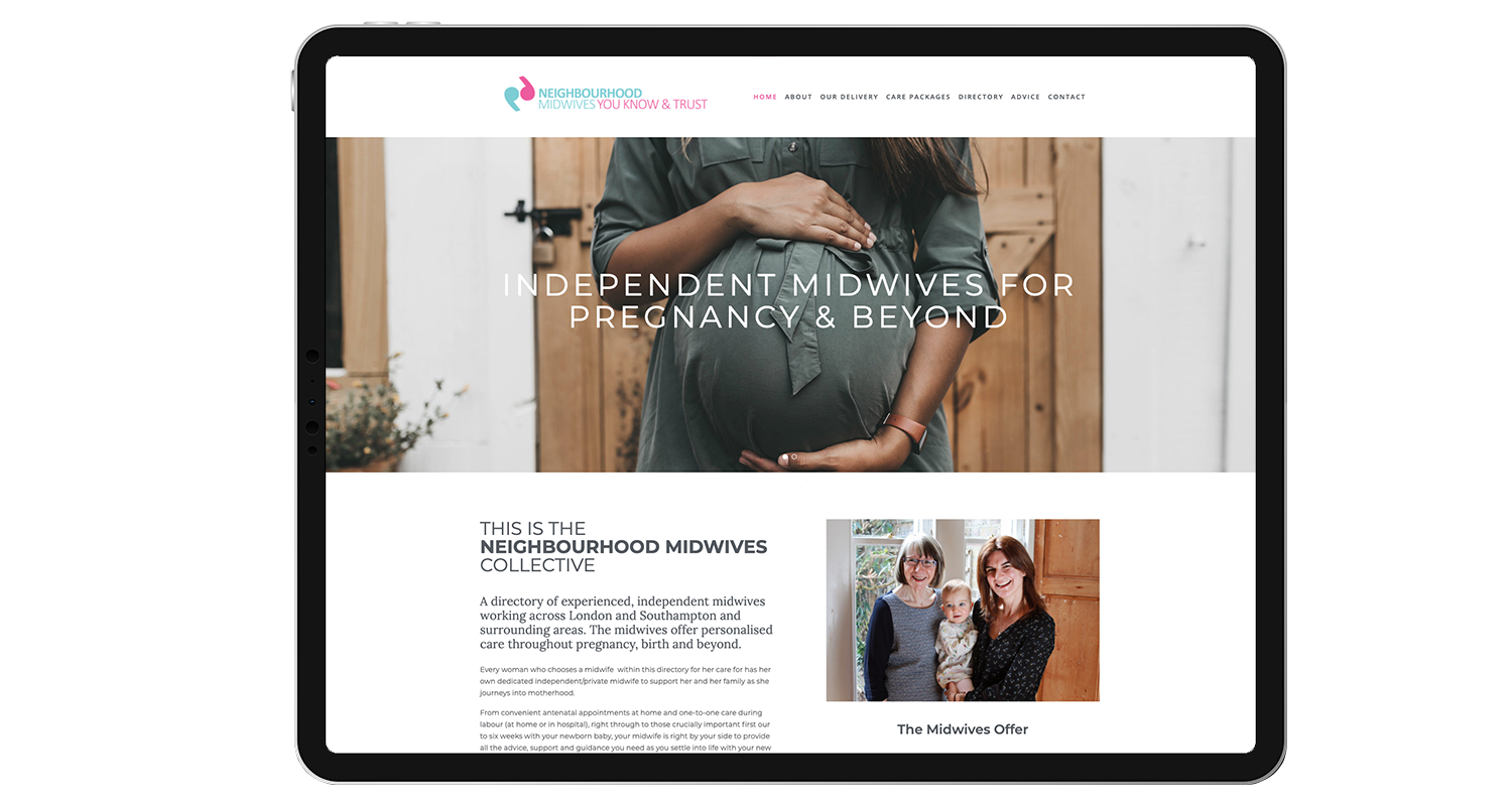 Neighbourhood Midwives ipad pro