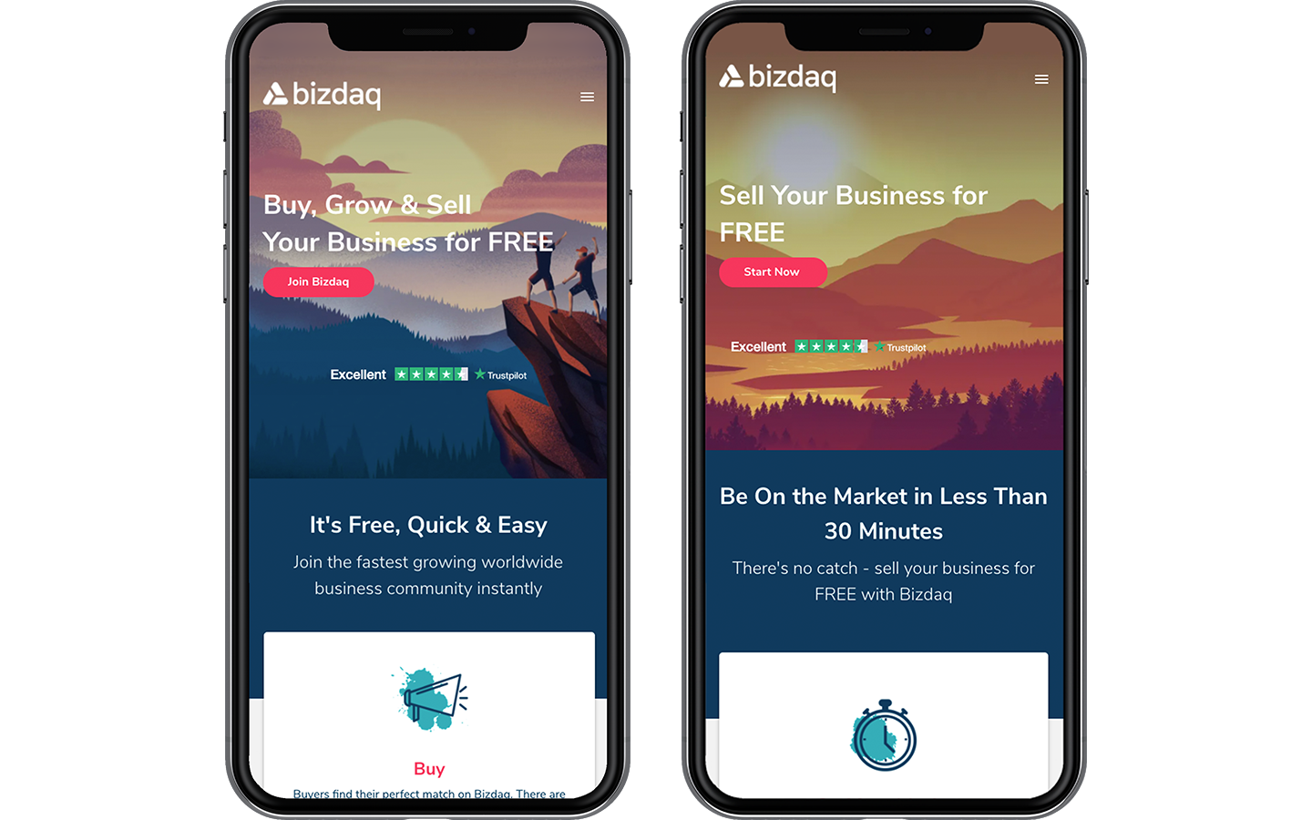 Bizdaq 2 Iphone Mockups