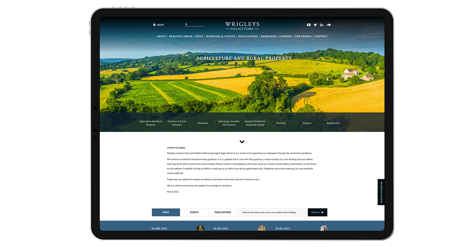 Wrigleys iPad Mockup