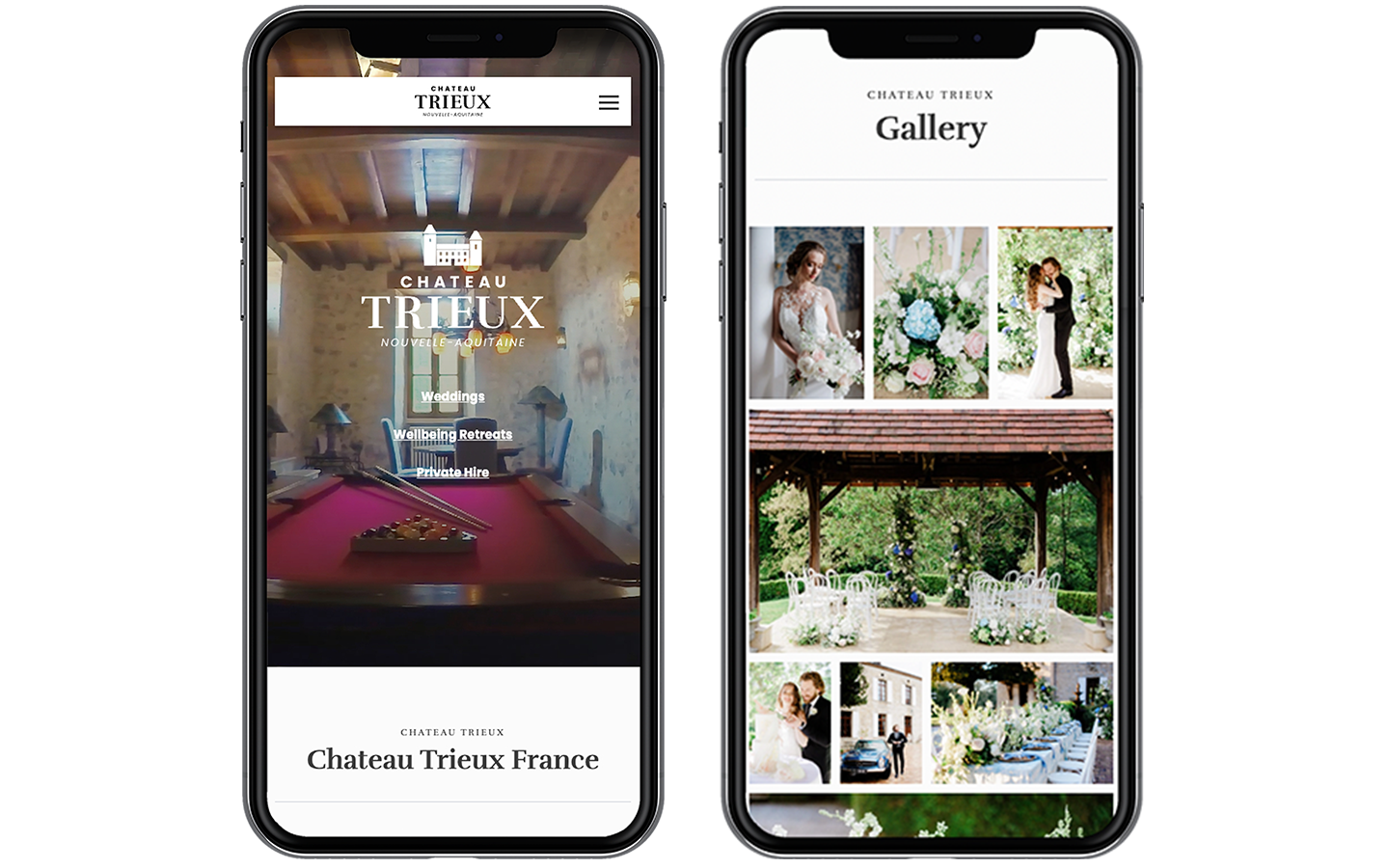 mockup 2 iphones chateau trieux gallery