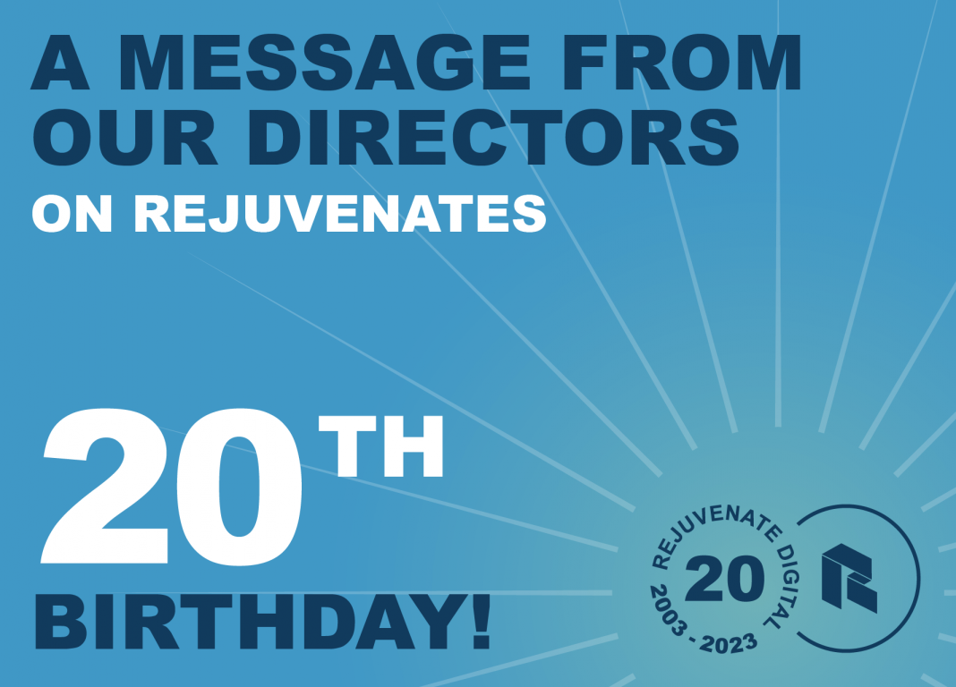 Celebrating 20 Years of Innovation and Connection with Rejuvenate Digital!